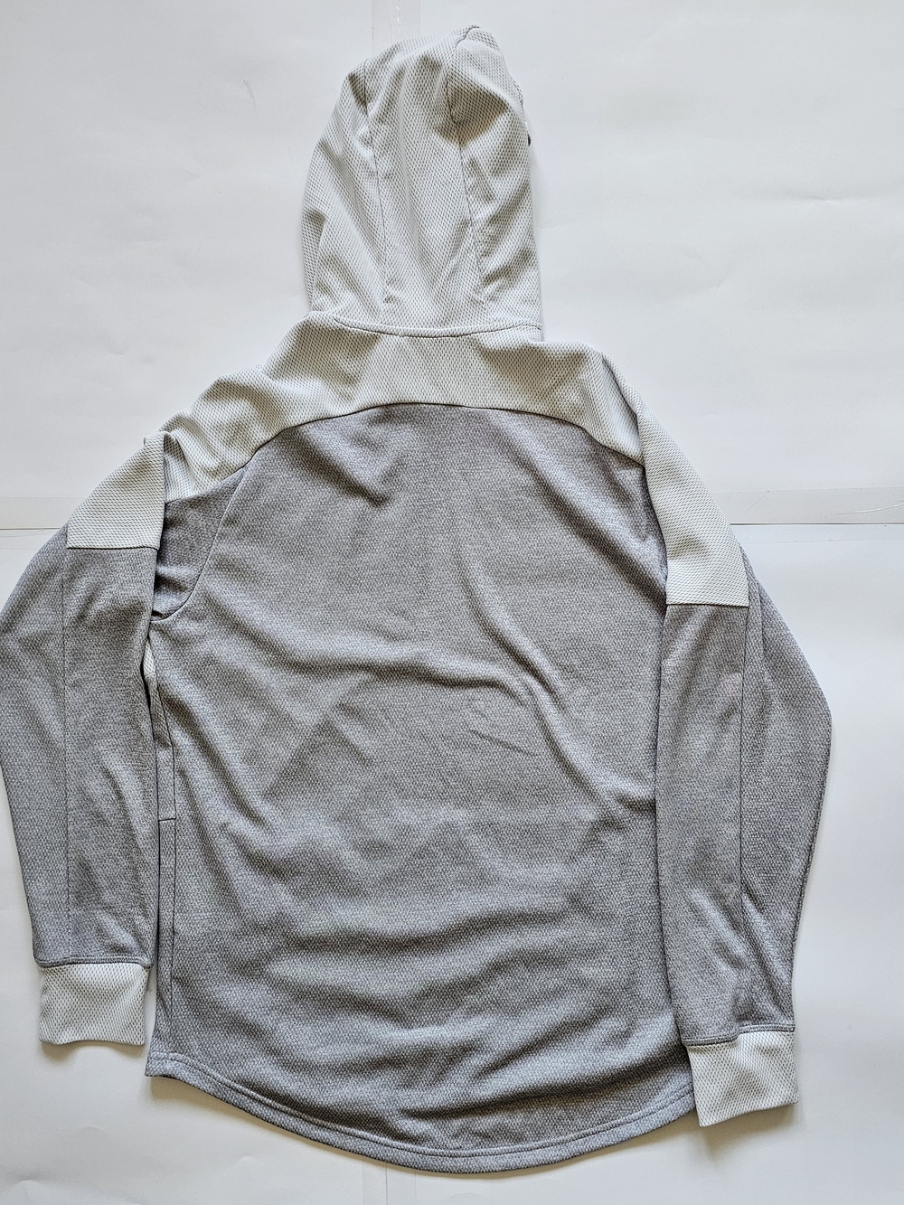 adidas Two-Tone Gray & White Men's Hooded Pullover - Picture 2 of 8